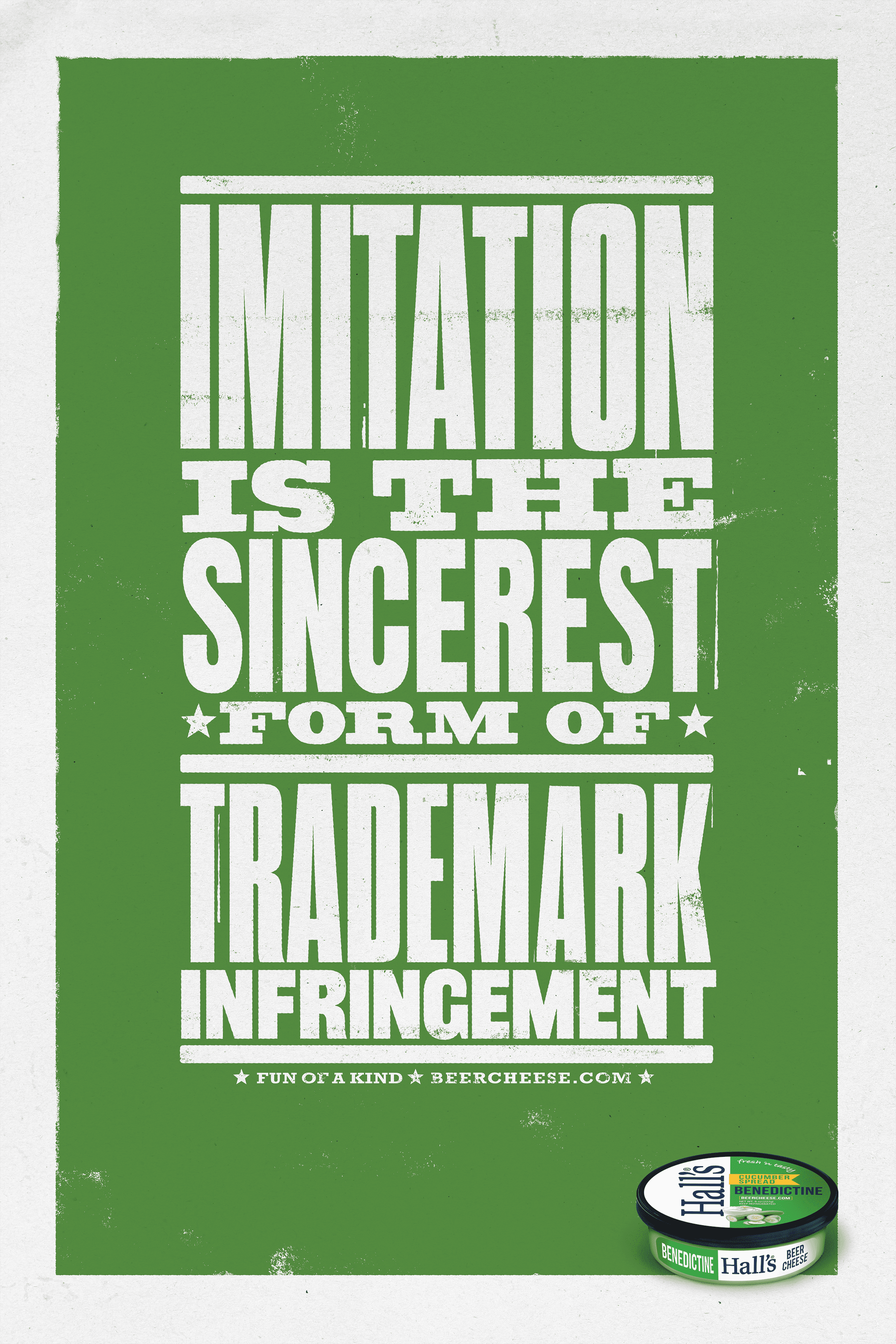 Hall's Beer Cheese Imitation poster