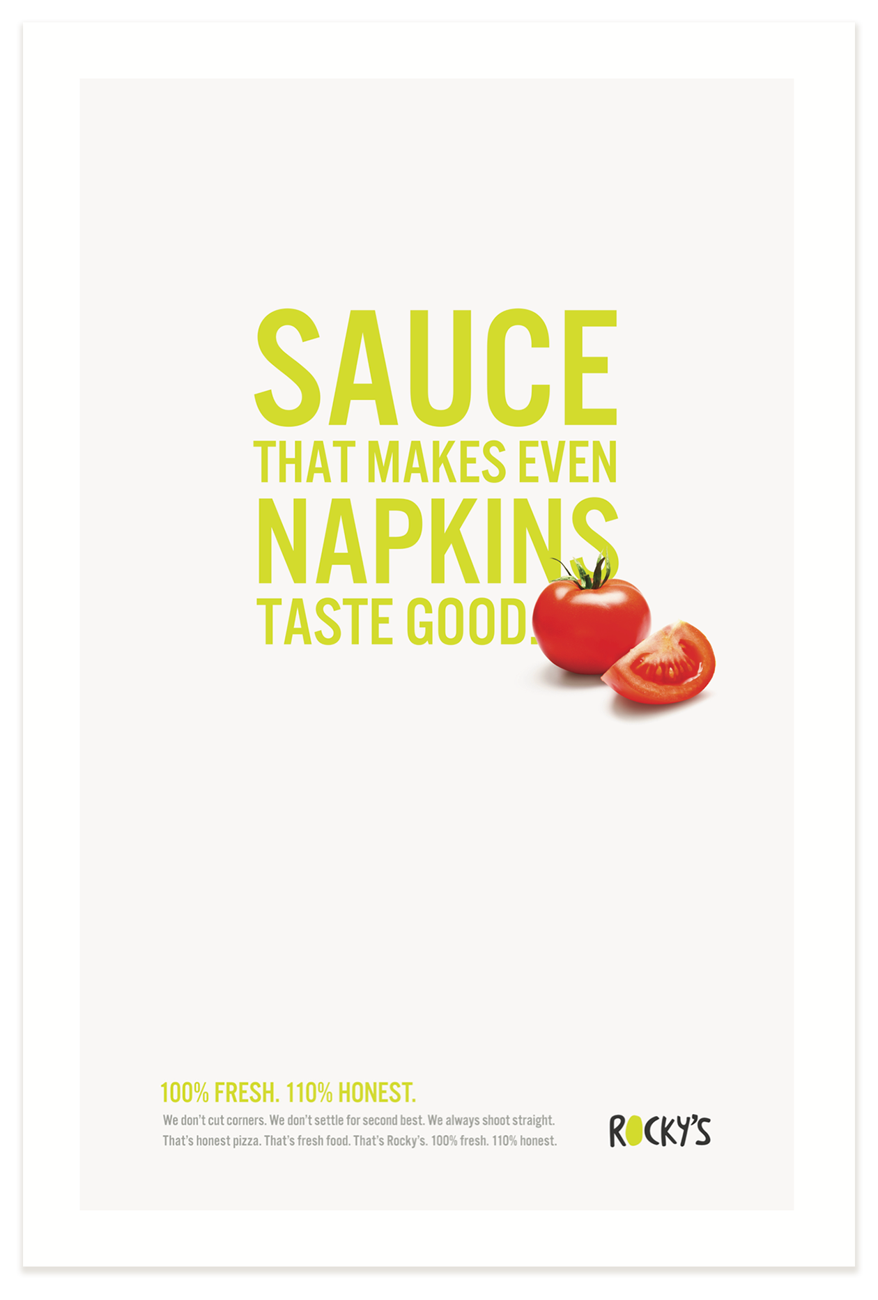 Sauce on Napkins poster