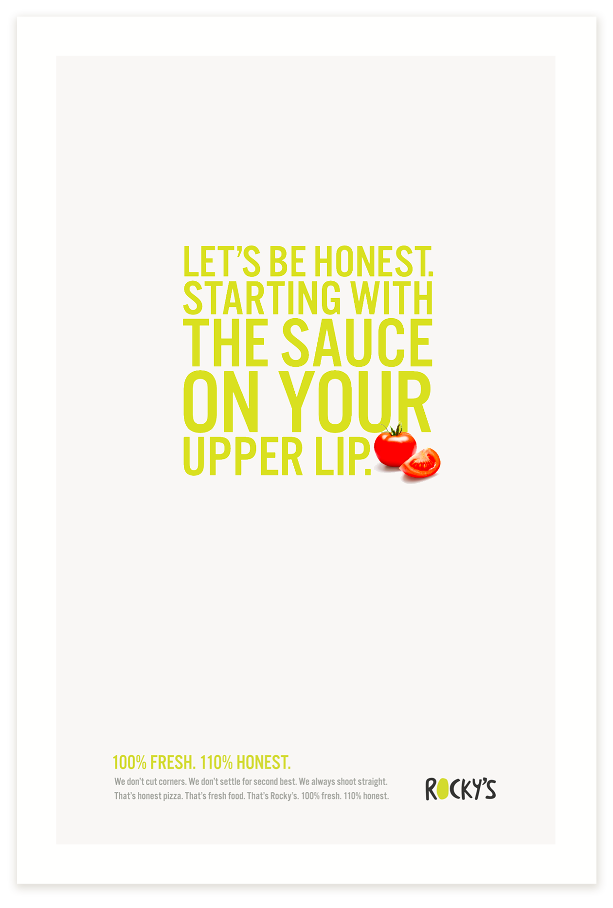 Sauce on Upper Lip poster