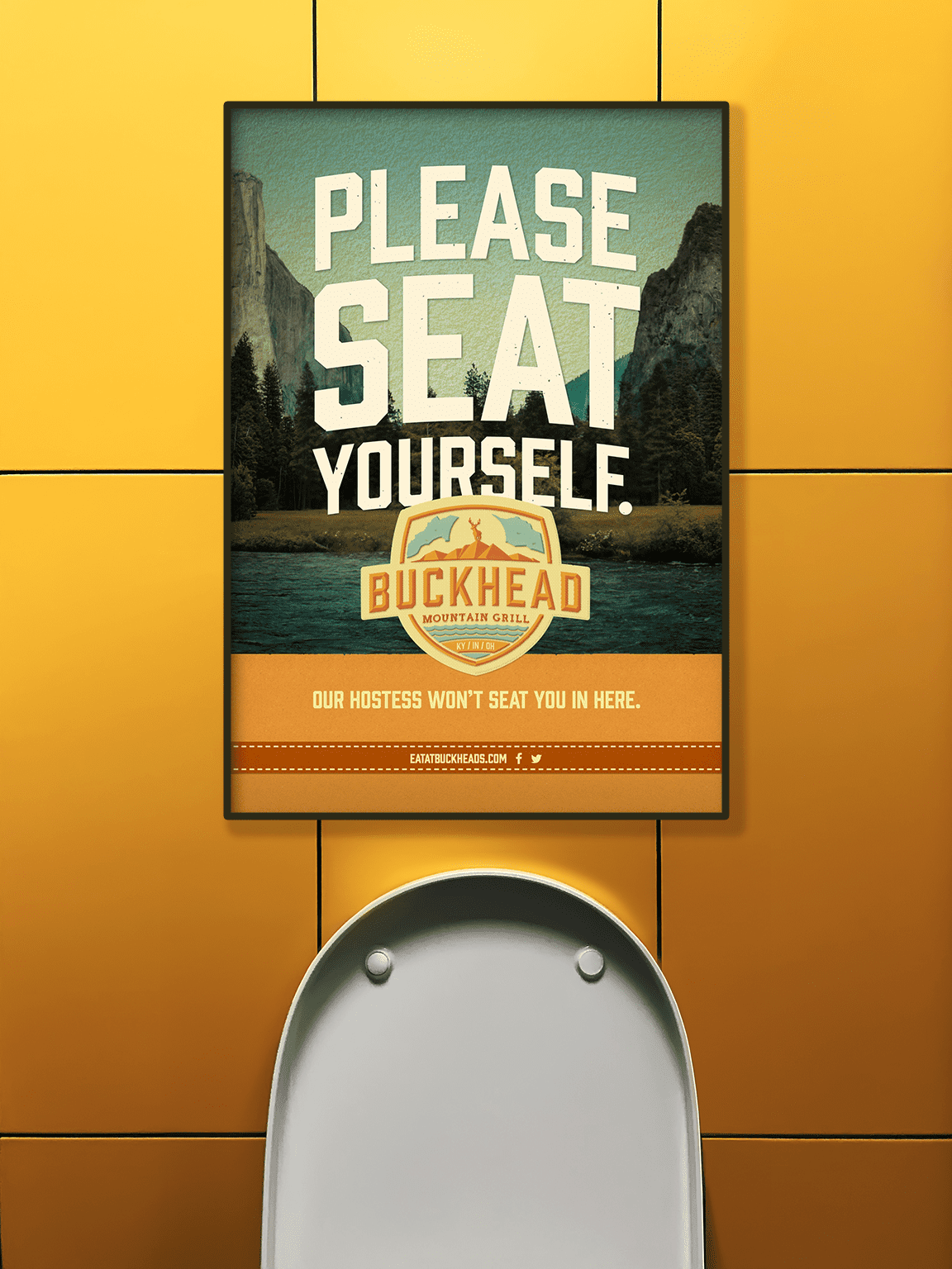 Seat Yourself bathroom stall