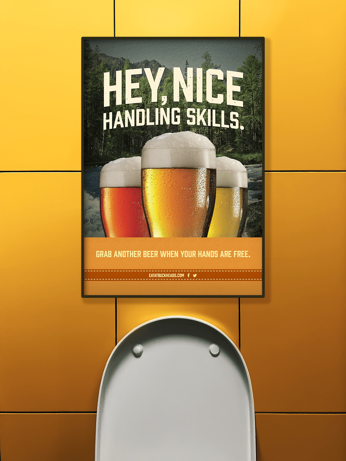 Handling Skills bathroom stall