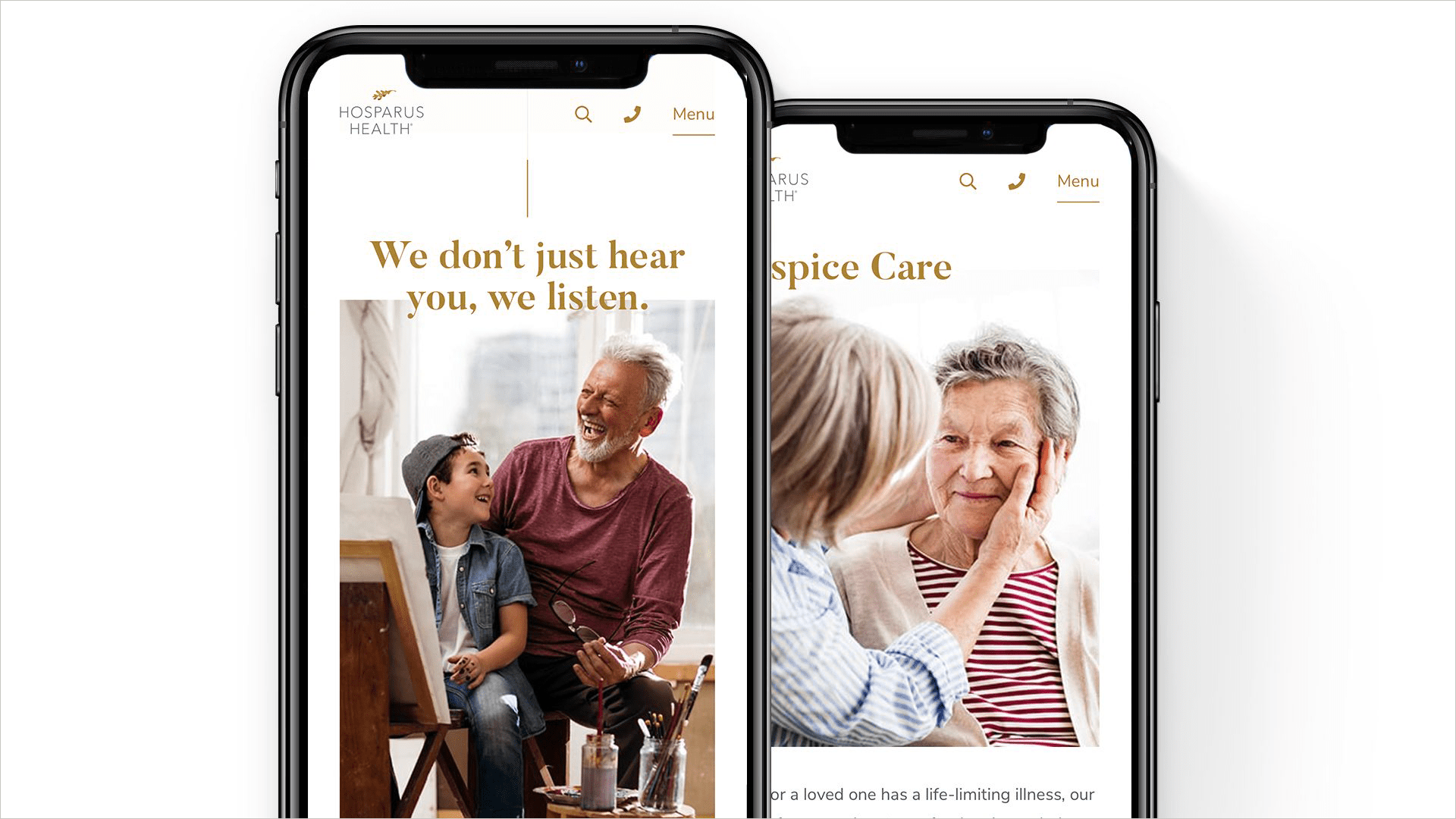 Hosparus website mobile