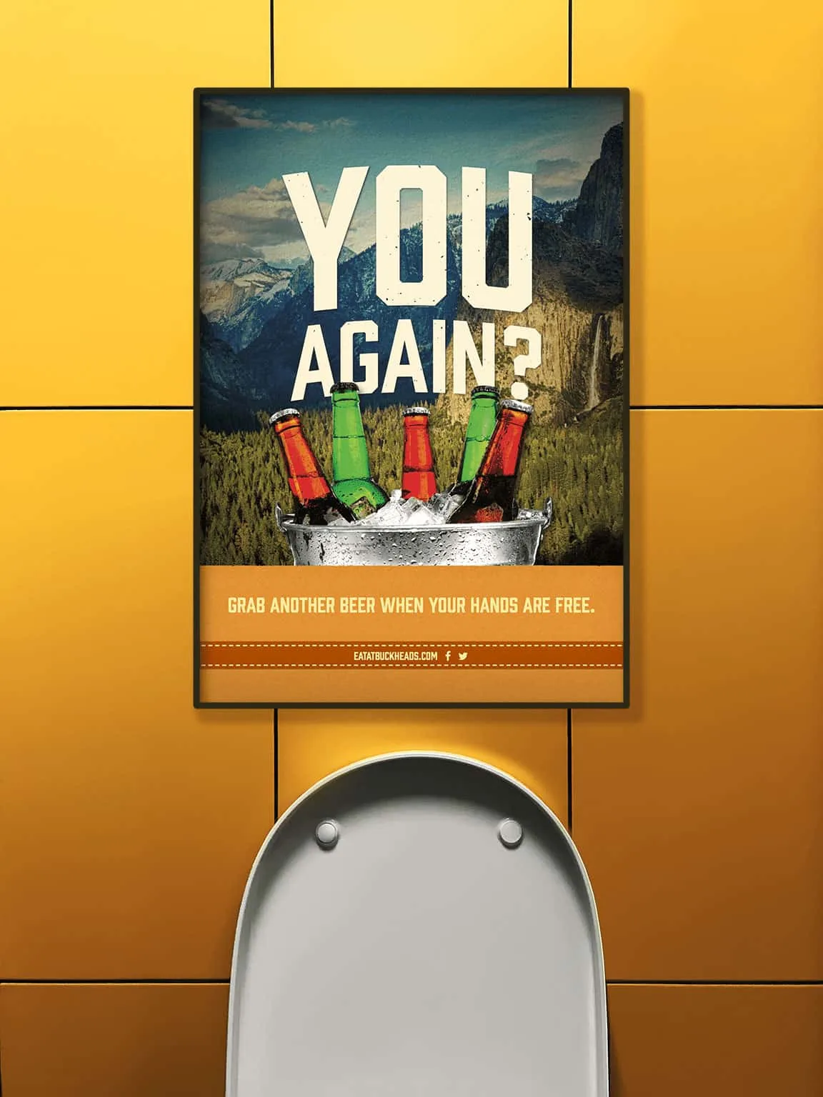 You Again bathroom stall