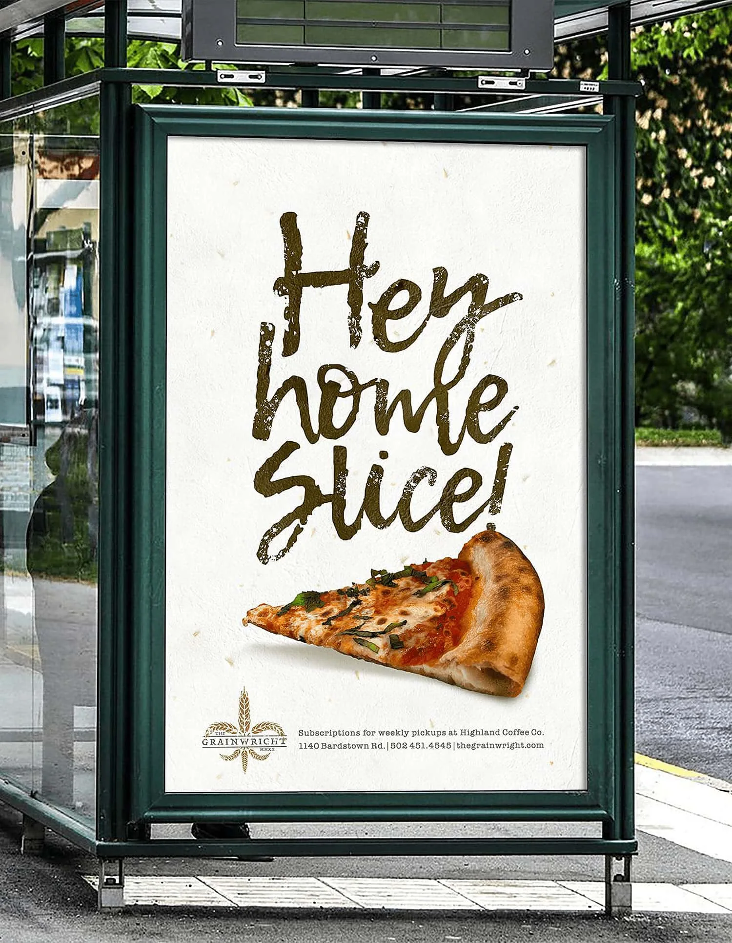 The Grainwright bus shelter ad