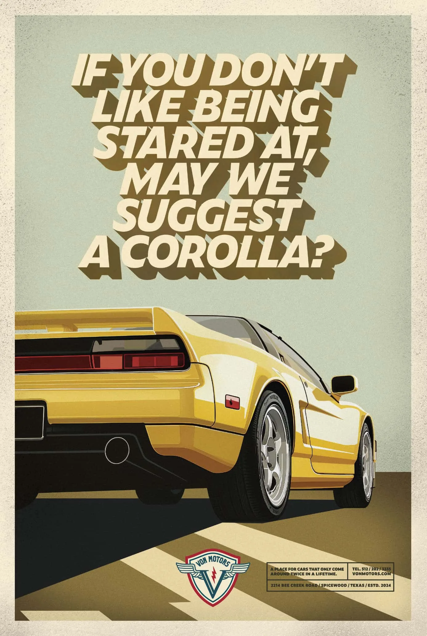 May We Suggest a Corolla poster