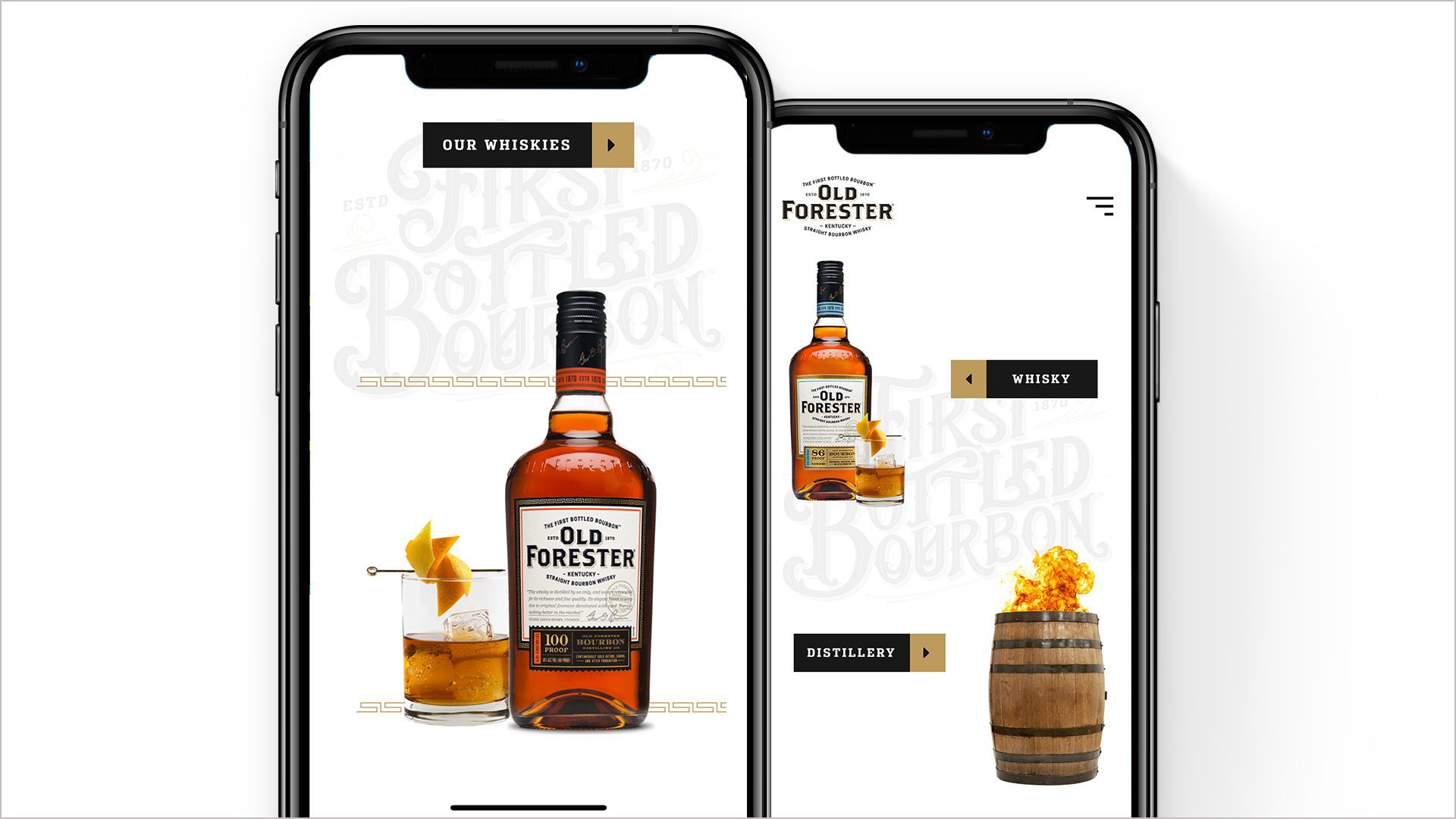 Old Forester website layout